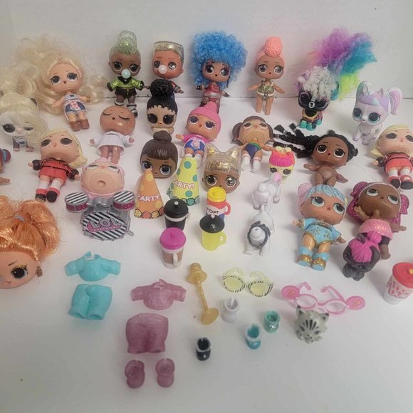 LOL Surprise Lot Used Dolls Babies Accessories Pets Clothes - Picture 1 of 16